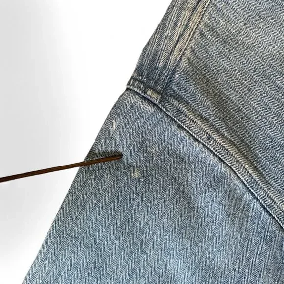 Vintage 90s Mickey Inc. Denim Long Sleeve Shirt - Extra Large - Rare! - Picture 8 of 14